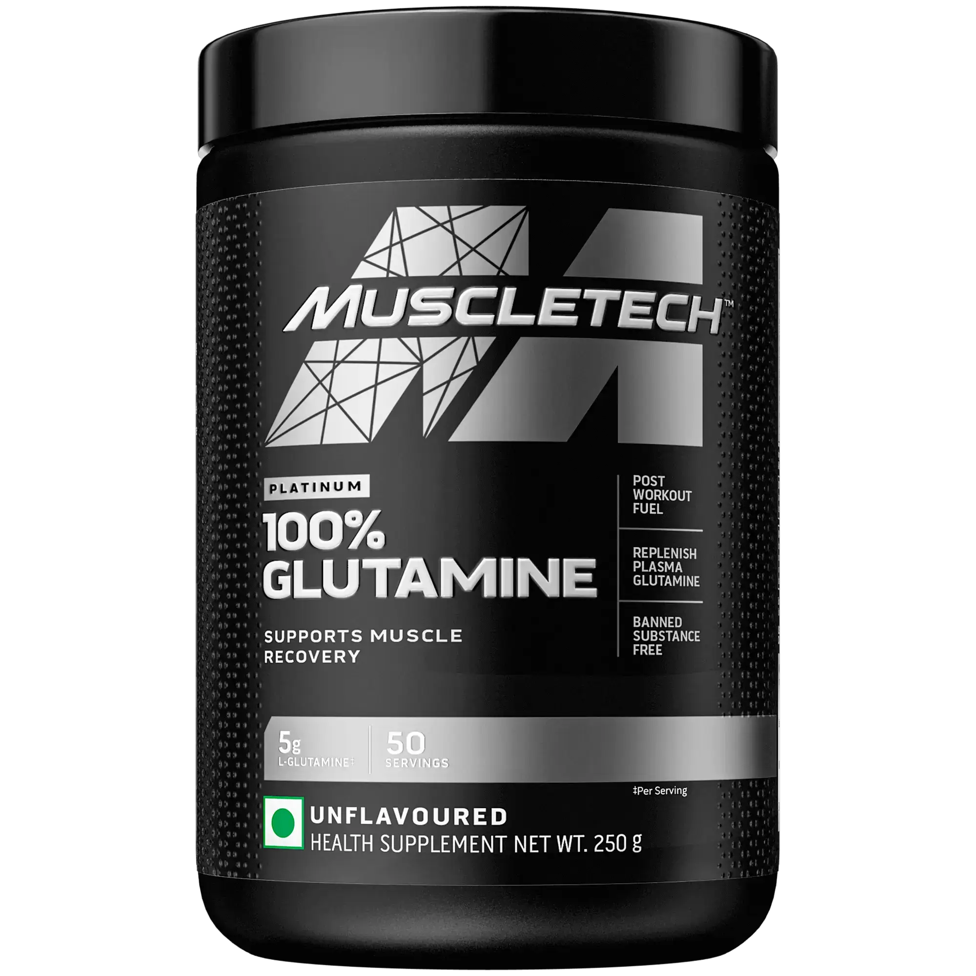 Muscletech™ Platinum 100% Glutamine Post-workout, Glutamine Supplements, Recovery